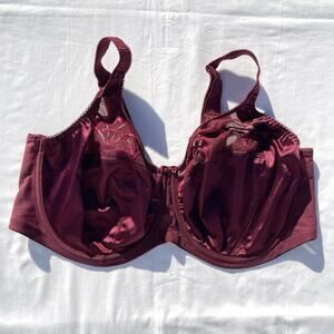 Elomi Cate Full Cup Banded Underwire Bra 42G Cabernet EL4030 Burgundy